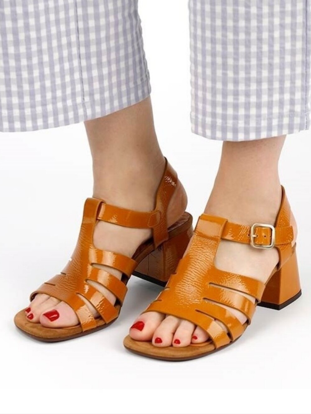 Chie Mihara leather cage sandals